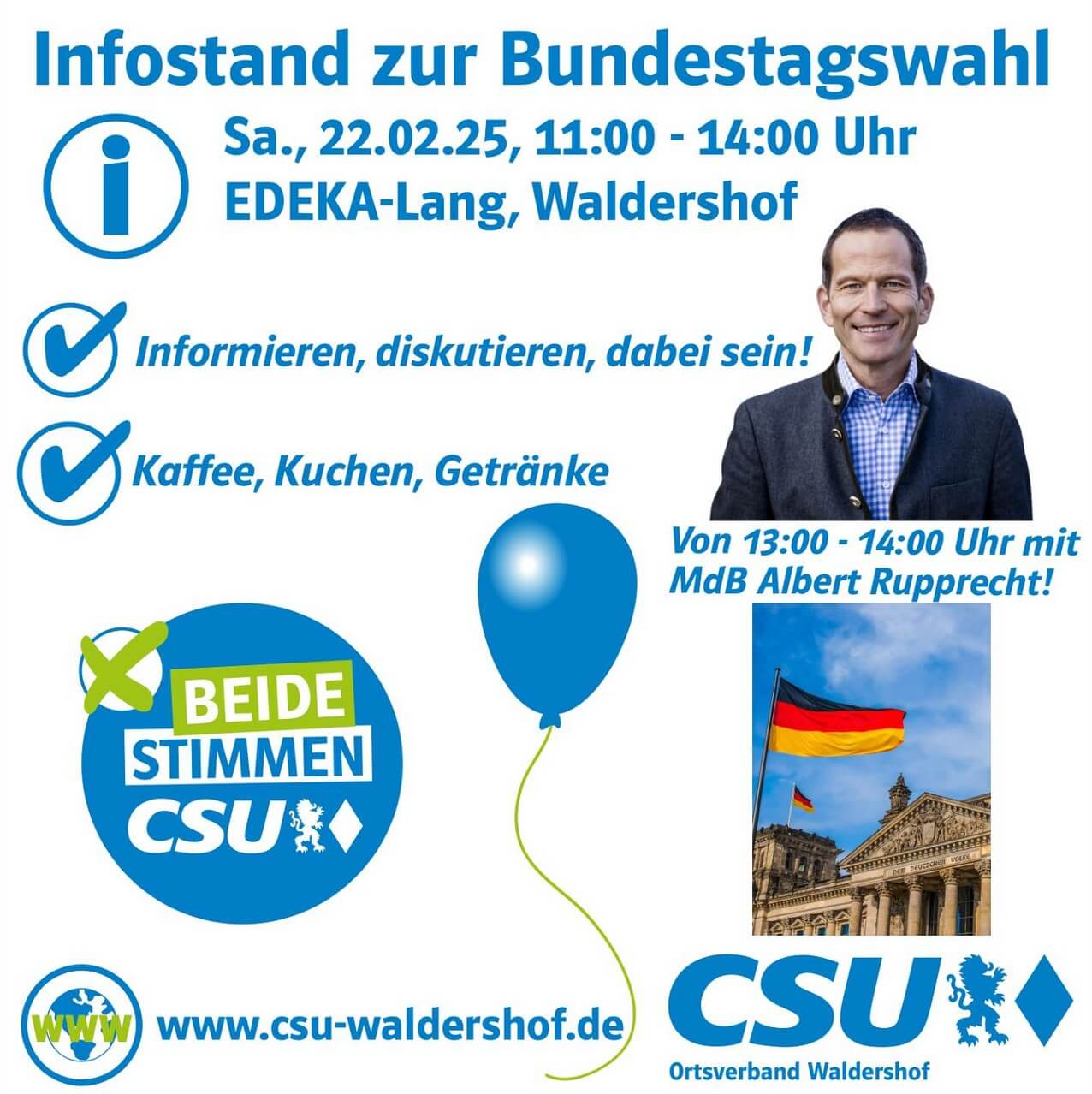 2025-02-22 Infostand Bundestagswahl
